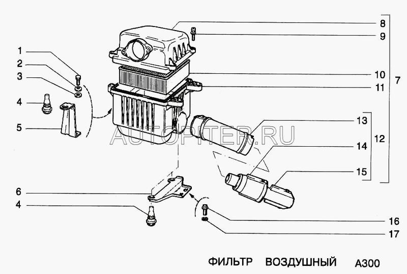 Фильтр воздушный ВАЗ инж 2112110908002 Автоваз