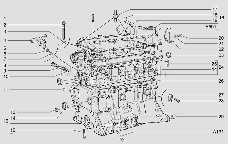 Крышка ГБЦ 2192-94 Калина 2 16V 21127100326000 Автоваз