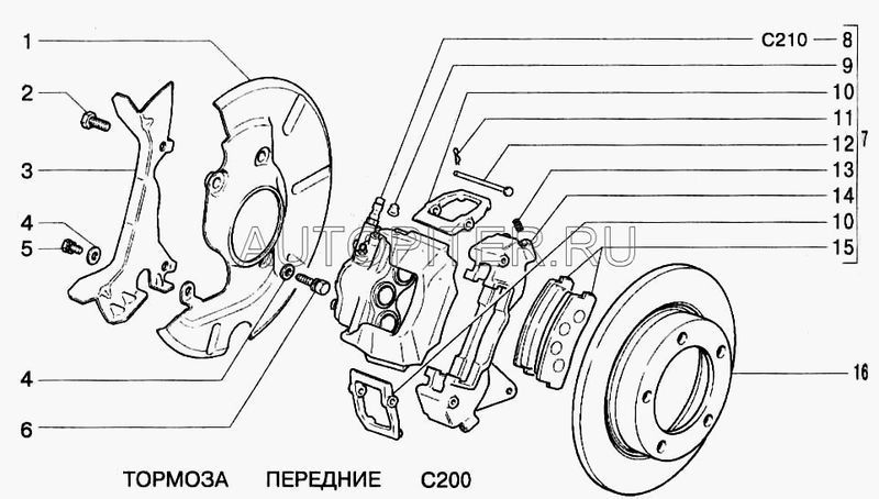 Щит тормозного диска ВАЗ-2123 правый АвтоВАЗ 21233501148 Автоваз