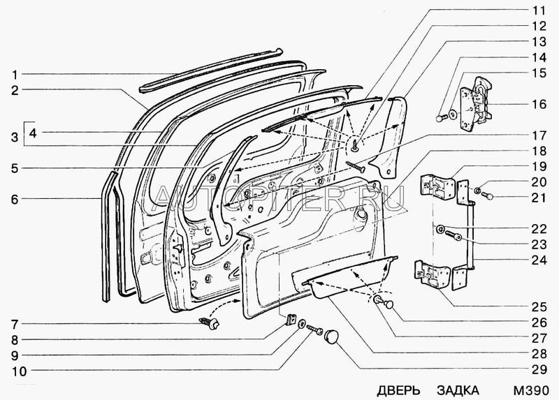 2123 Крышка багажника CHEVROLET 21236300020 Автоваз