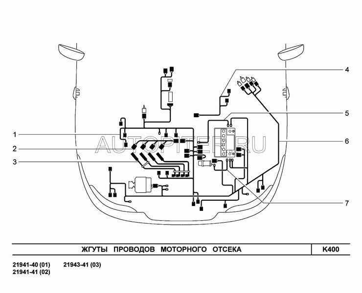 Жгут проводов 21900372408000 Автоваз