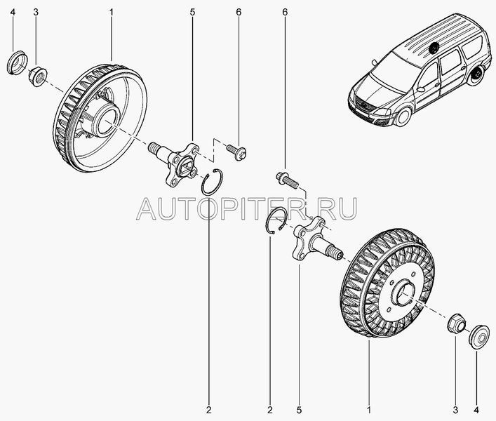 Барабан тормозной АВТОВАЗ 432001316R