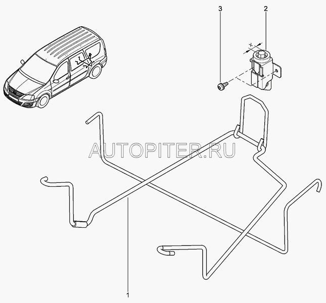 Фиксатор запасного колеса 572210001r Автоваз