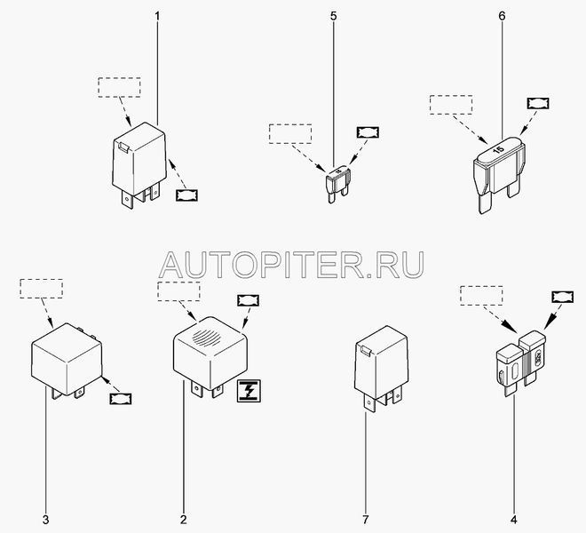 Предохранитель 15 А 7700410550 Автоваз