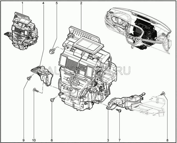 Воздухопровод обогрева ног- задняя часть правый 8450006082 Автоваз