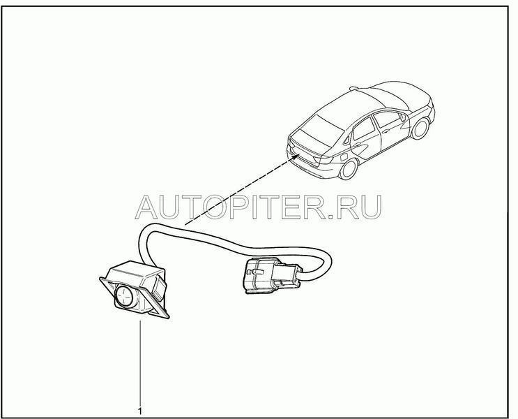 Камера заднего вида Lada VESTA (штатная) 8450008028 Автоваз