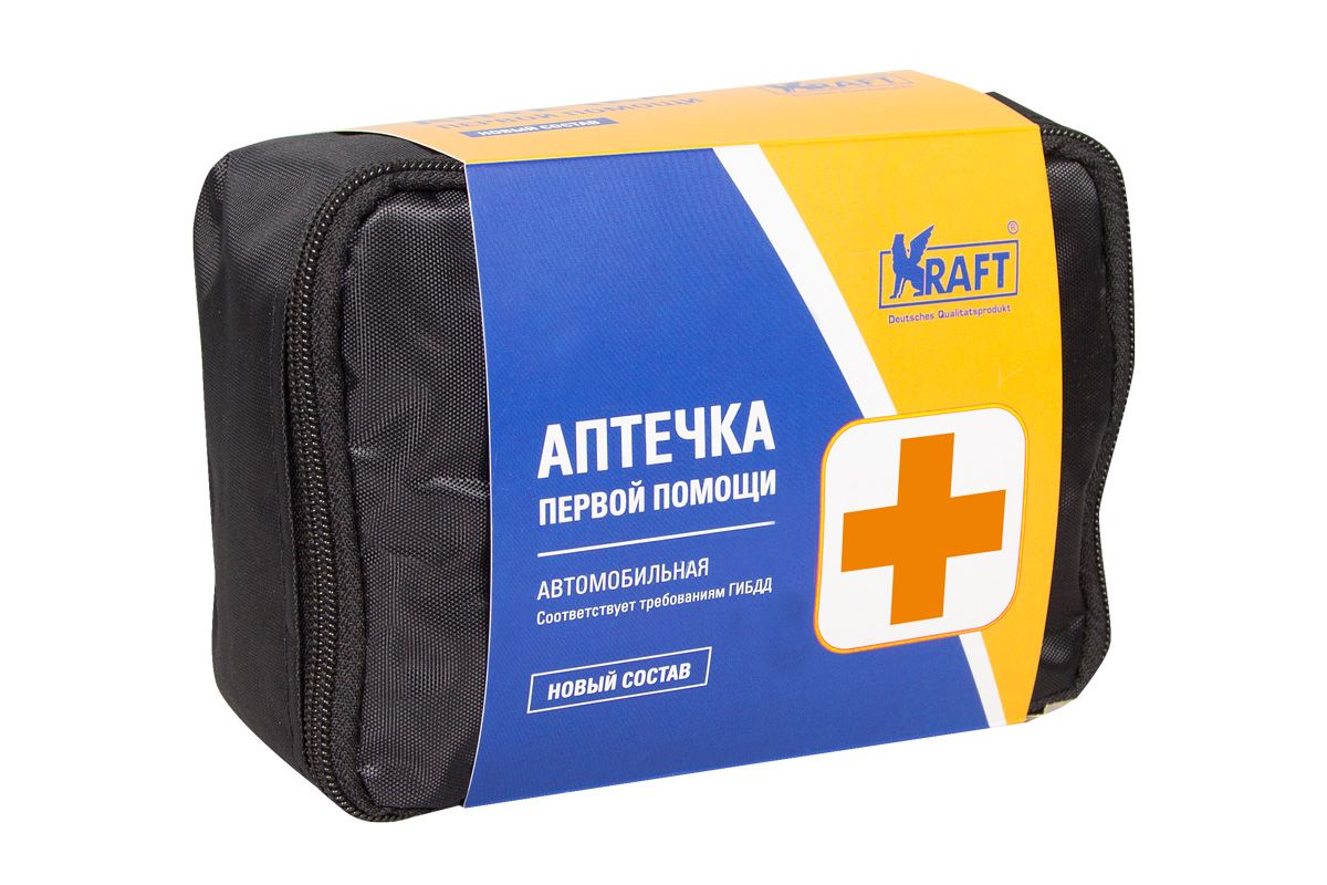 Аптечка первой помощи автомобильная (сумка)-30, шт kt830101 Kraft