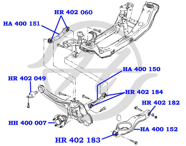 Рычагзаднейподвески,попер ha400152 Hanse