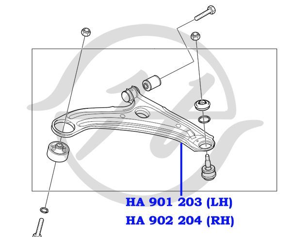 Рычаг подвески ha901203 Hanse