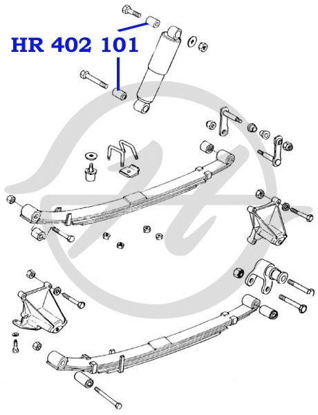 Сайлентблок амортизатора HR402101 Hanse