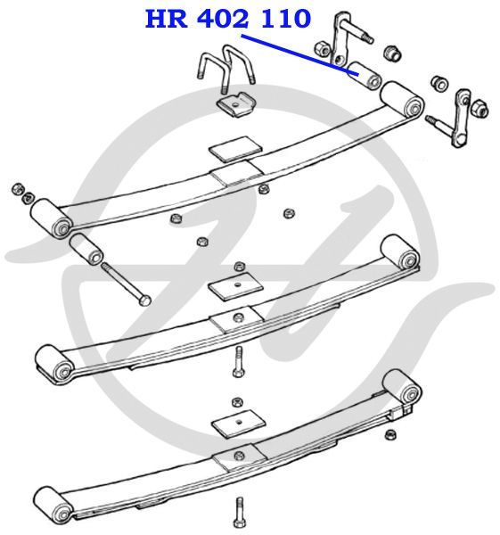 Hanse ; Сайлентблок рессоры рессоры FORD: TRANSIT HR402110 Hanse
