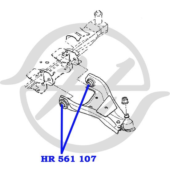 Сайлентблок переднего рычага для Renault Duster 2012> hr561107 Hanse
