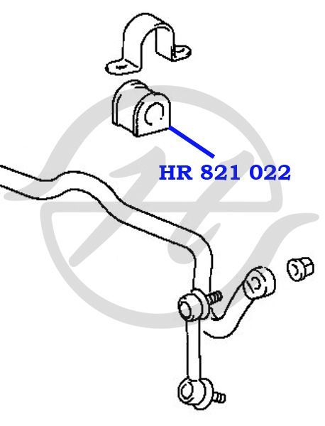 Втулки стабилизатора Toyota 48815-33011, 48815-21010, 48815-42010, 48815-33011,48815-20290, 48815-0F HR821022 Hanse