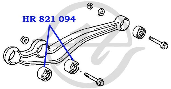 Сайлентблок переднего рычага наружный для Toyota Land Cruiser (100) 1998-2007 HR821094 Hanse