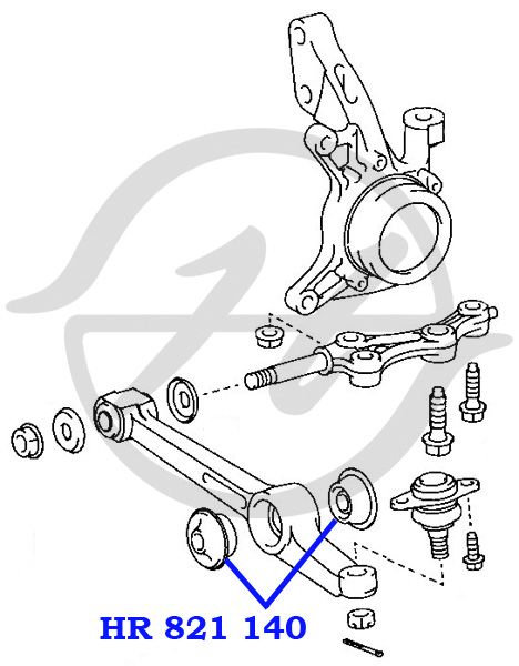 Сайлентблок переднего рычага HR821140 Hanse