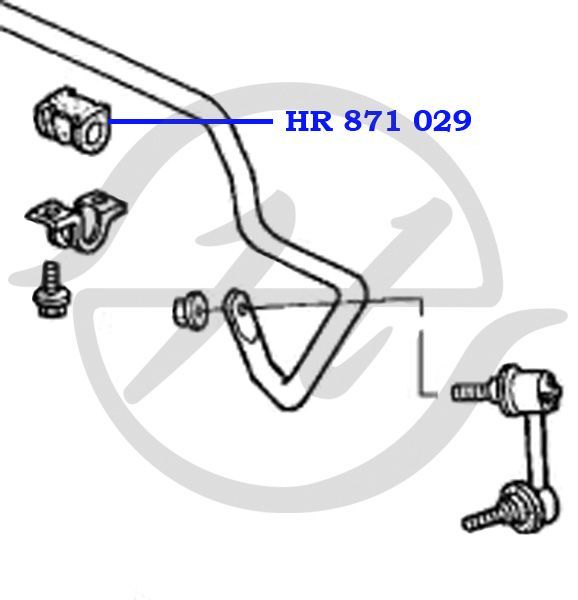 Втулка стаб-ра пер.внутр. HR871029 Hanse