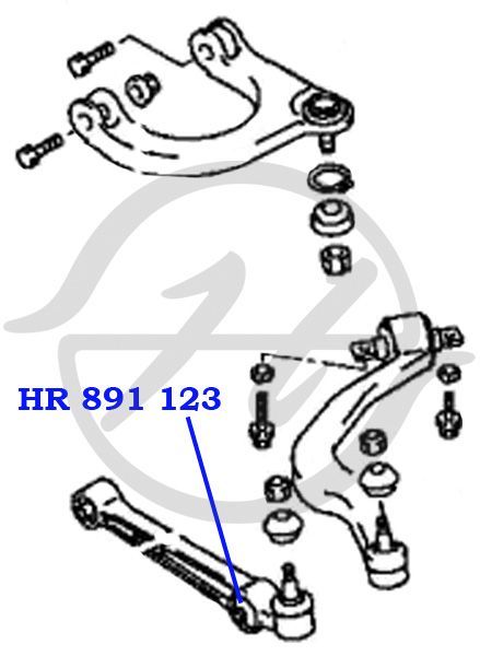 Сайлентблок переднего рычага для Mitsubishi Galant (E5) 1993-1997 HR891123 Hanse