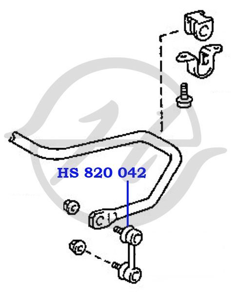 Тяга/стойка стабилизатора HS820042 Hanse