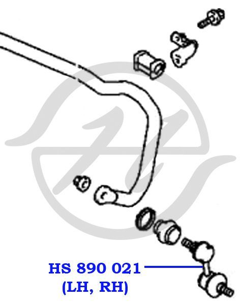 Тяга/стойка стабилизатора HS890021 Hanse