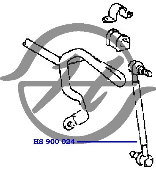 Тяга/стойка стабилизатора hs900024 Hanse