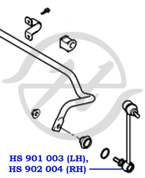 Стойка переднего стабилизатора левая для Hyundai Getz 2002-2010 HS901003 Hanse