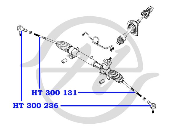 Наконечник рулевой для Chevrolet Tracker/Trax 2013> ht300236 Hanse