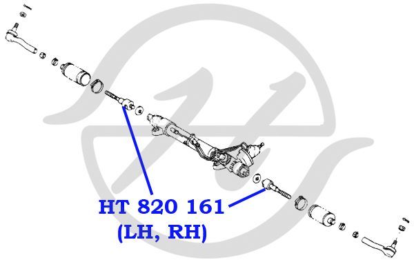 Тяга рулевая прав/лев HT820161 Hanse