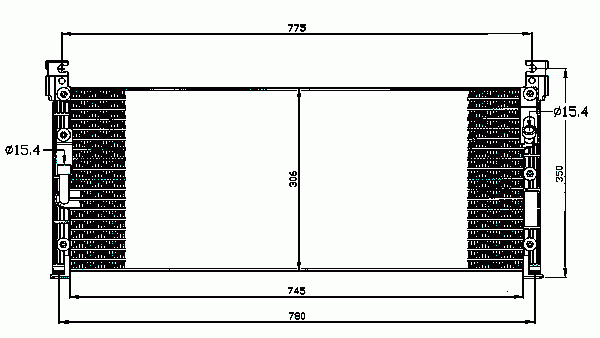 Конденсатор, кондиционер 35280 Nrf