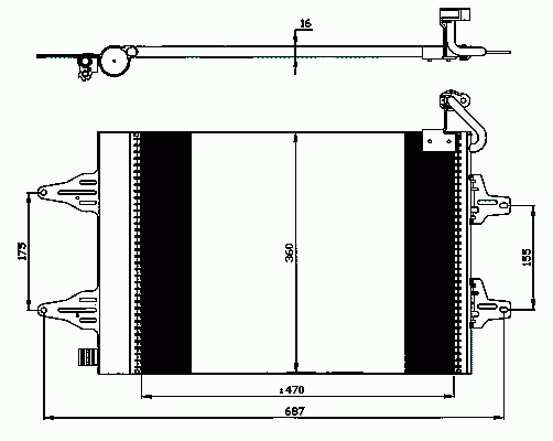 Конденсатор, кондиционер 35480 Nrf