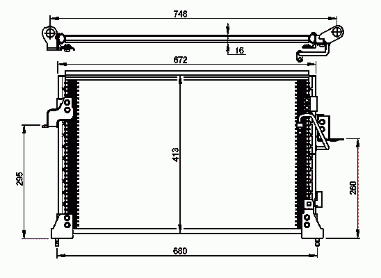 Конденсатор, кондиционер 35754 Nrf