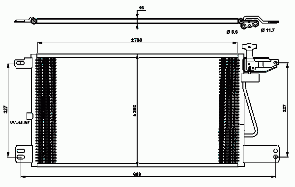 Конденсатор, кондиционер 35790 Nrf