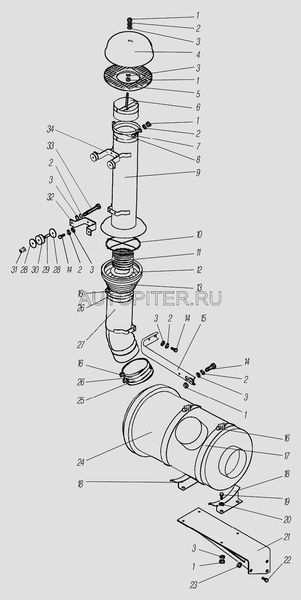 Подушка УРАЛ радиатора нижняя АО АЗ УРАЛ 4320130204002 УралАЗ