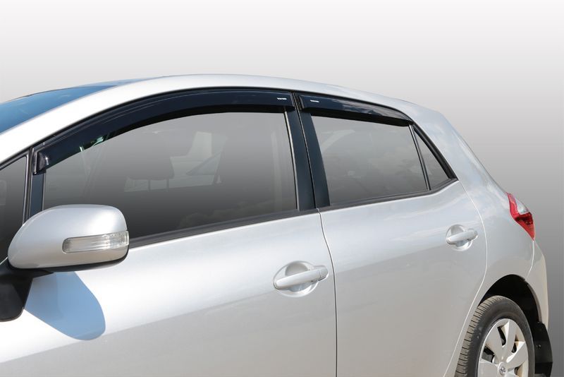 Комплект дефлекторов серия CORSAR Toyota Auris I 2007-2012/хетчбек/накладные/скотч/к-т 4 шт./ def00409 VoronGlass