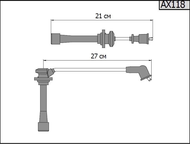 Провода зажигания CARGEN АХ-118 (KIA 1.5, 1.8) (К1) ax118 Cargen