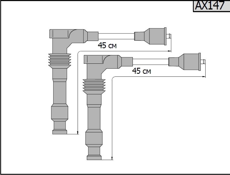 Провода высоковольтные комплект C-CLASSE (W202), CLK (W208), VITO (638) ax147 Cargen