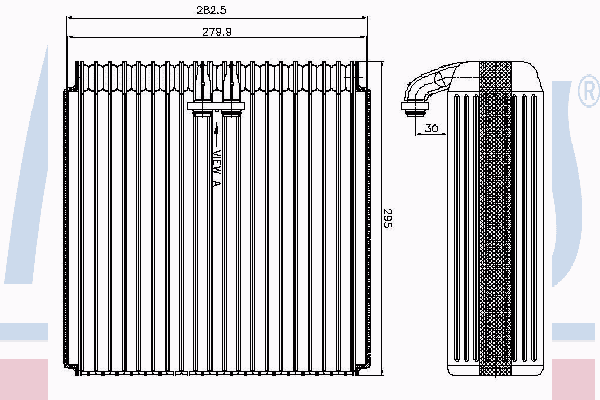 Испаритель, кондиционер 92107 Nissens