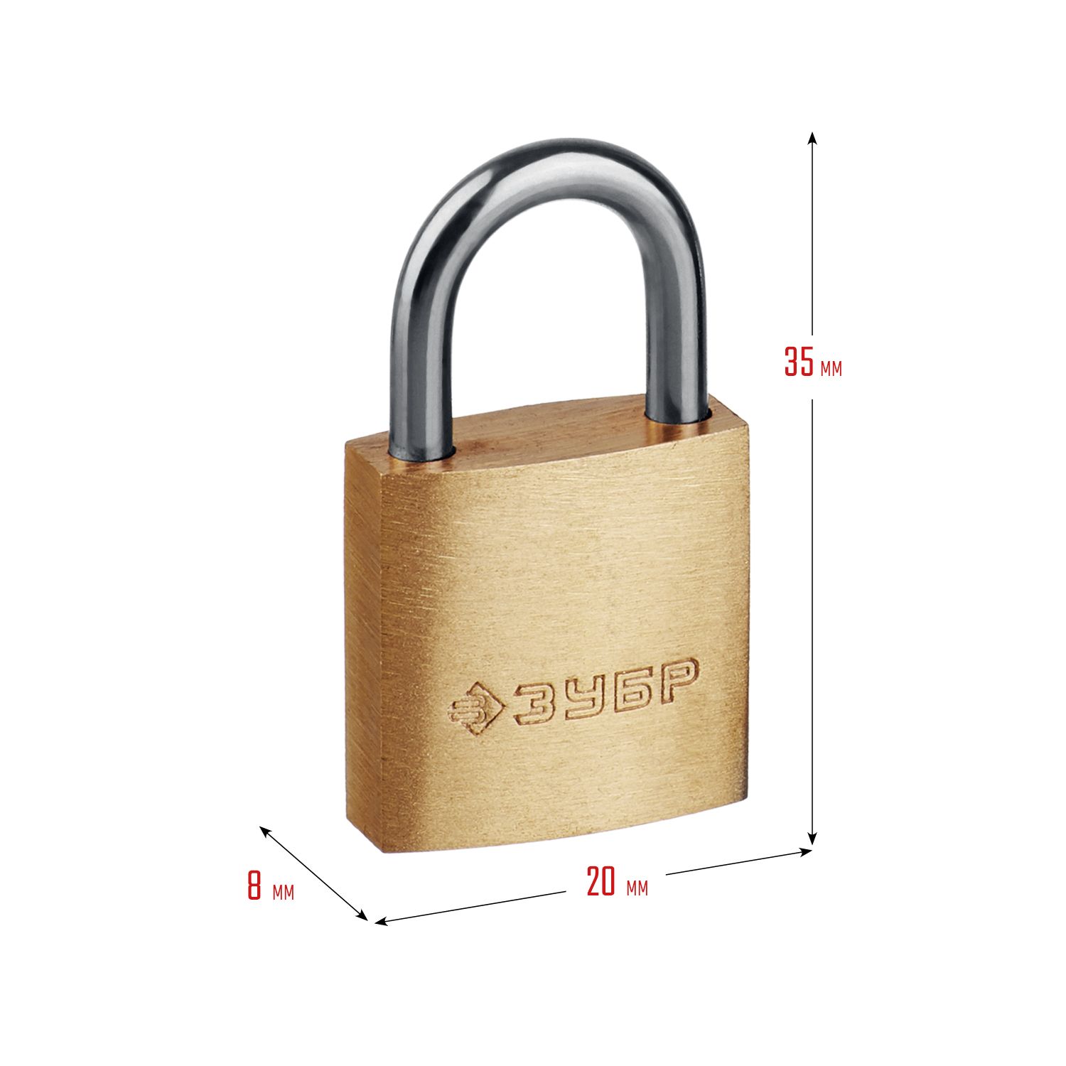 Замок навесной 20мм ЗУБР 3713020 Зубр