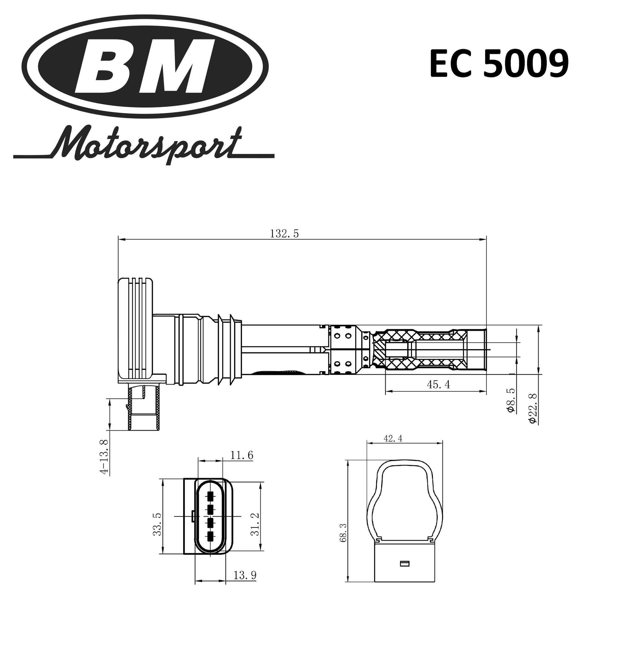 Катушка зажигания для а/м VAG A4 Octavia ec5009 BM