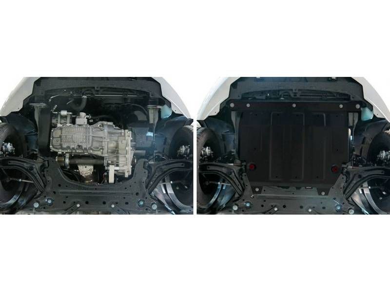 Защита картера для Ford Fiesta 2008-2019 111018052 АвтоБроня