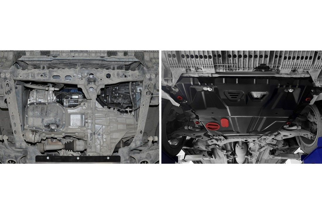 Защита картера и КПП для Toyota Corolla E18 2013> 111057731 АвтоБроня