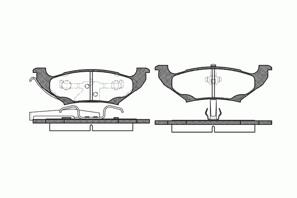 Колодки тормозные задние дисковые к-кт для Chrysler Voyager/Caravan 1996-2001 2690.10 Roadhouse