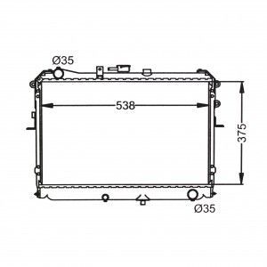 Радиатор охлаждения двигателя AD RADIATORS MA009036AT