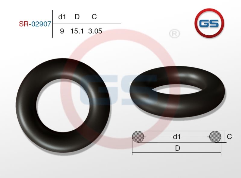 Резиновое кольцо 9 3.05 sr02907 GS
