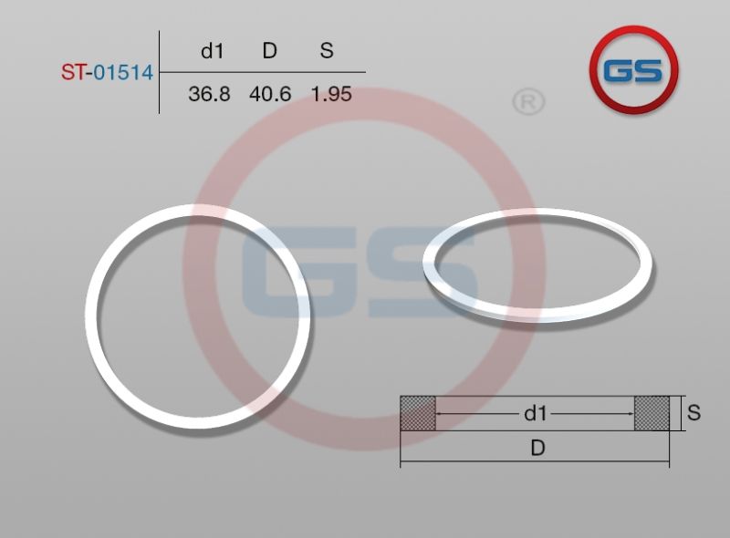 Тефлоновое кольцо 36,8*40,6*1,95 st01514 GS