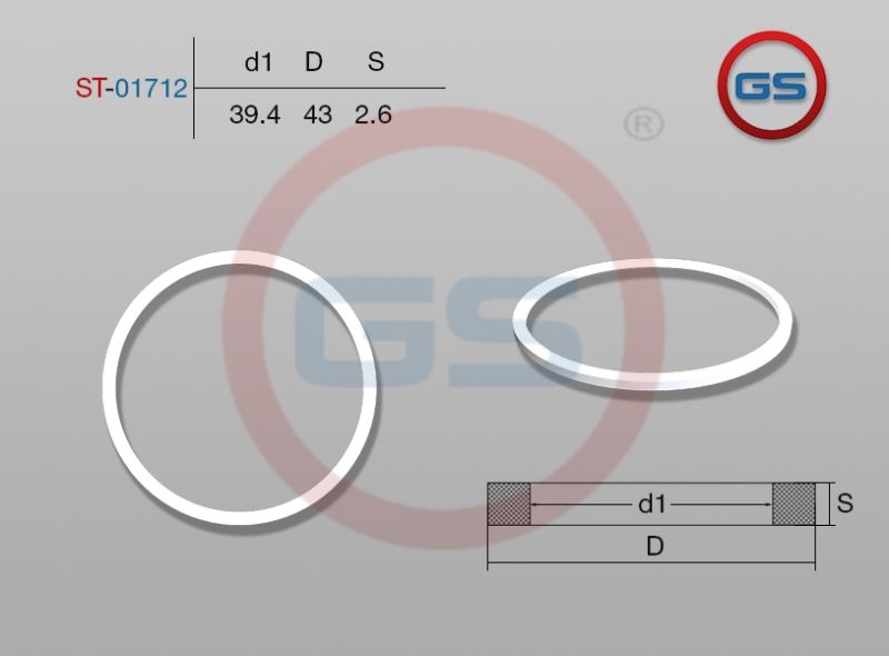 Тефлоновое кольцо 39,4*43*2,6 st01712 GS