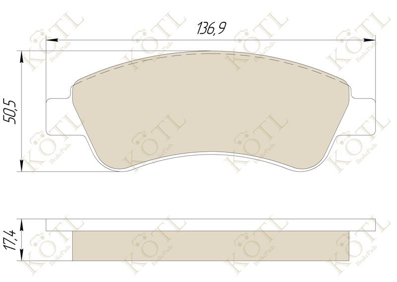 Тормозные колодки 1563kt KoTL