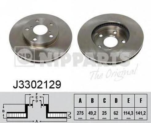 Тормозной диск J3302129 Nipparts