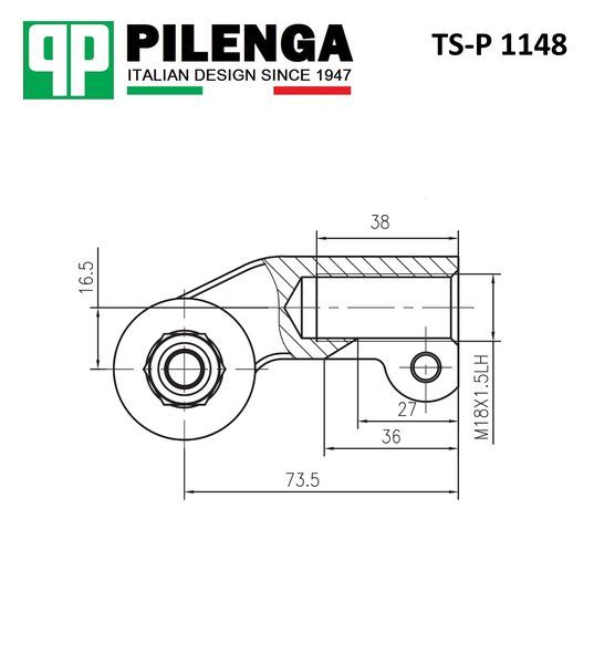 Наконечник рулевой правый tsp1148 Pilenga