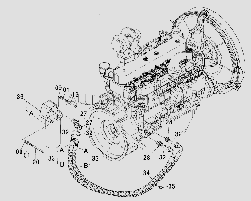 Фильтр масляный ISUZU - 4484495 4484495 Hitachi