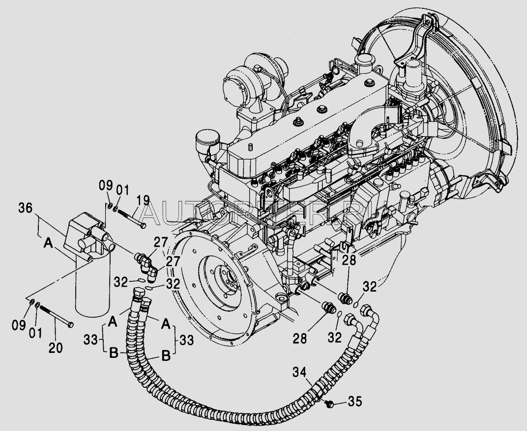 Фильтр масляный ISUZU - 4484495 4484495 Hitachi